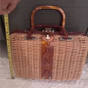 Free People Wicker Bag